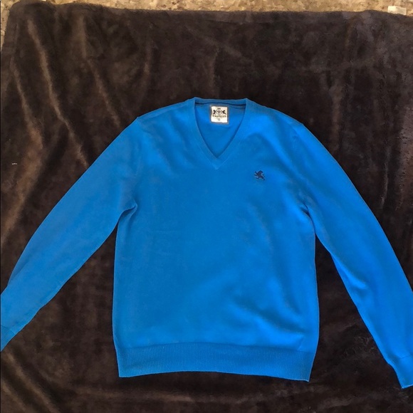 Express Ribbed Cotton V Neck Sweater - Picture 2 of 4